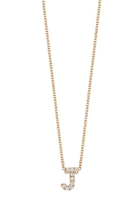 Diamond Pavé Initial Pendant Necklace
