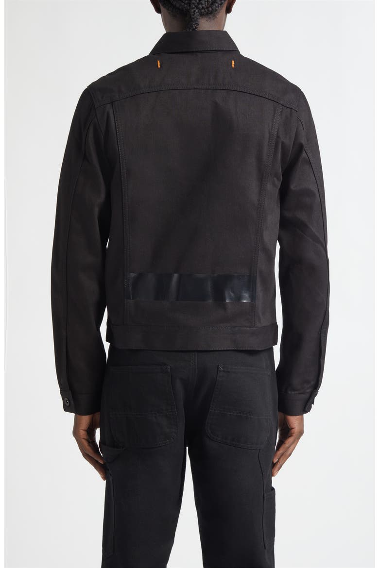 Jacob Taped Type 3 Trucker Jacket, Alternate, color, BLACK/BLACK
