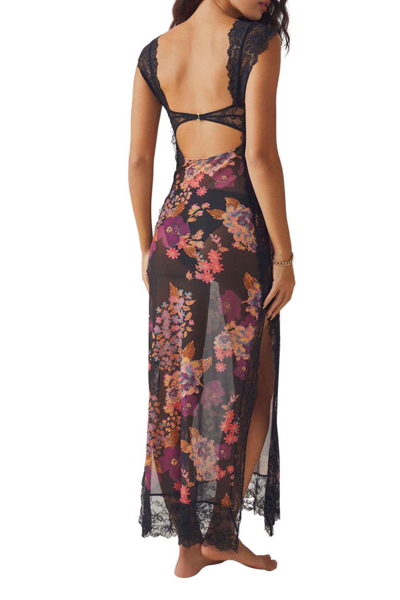 Intimately FP Suddenly Fine Maxi Slip, Alternate, color, BLACK COMBO