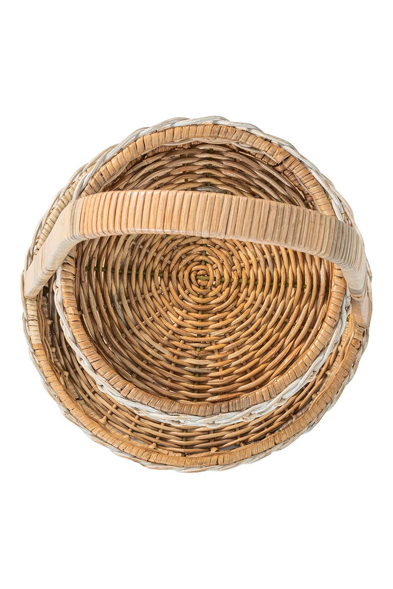 Provence Rattan Two-Tier Server, Alternate, color, NATURAL/ WHITEWASH