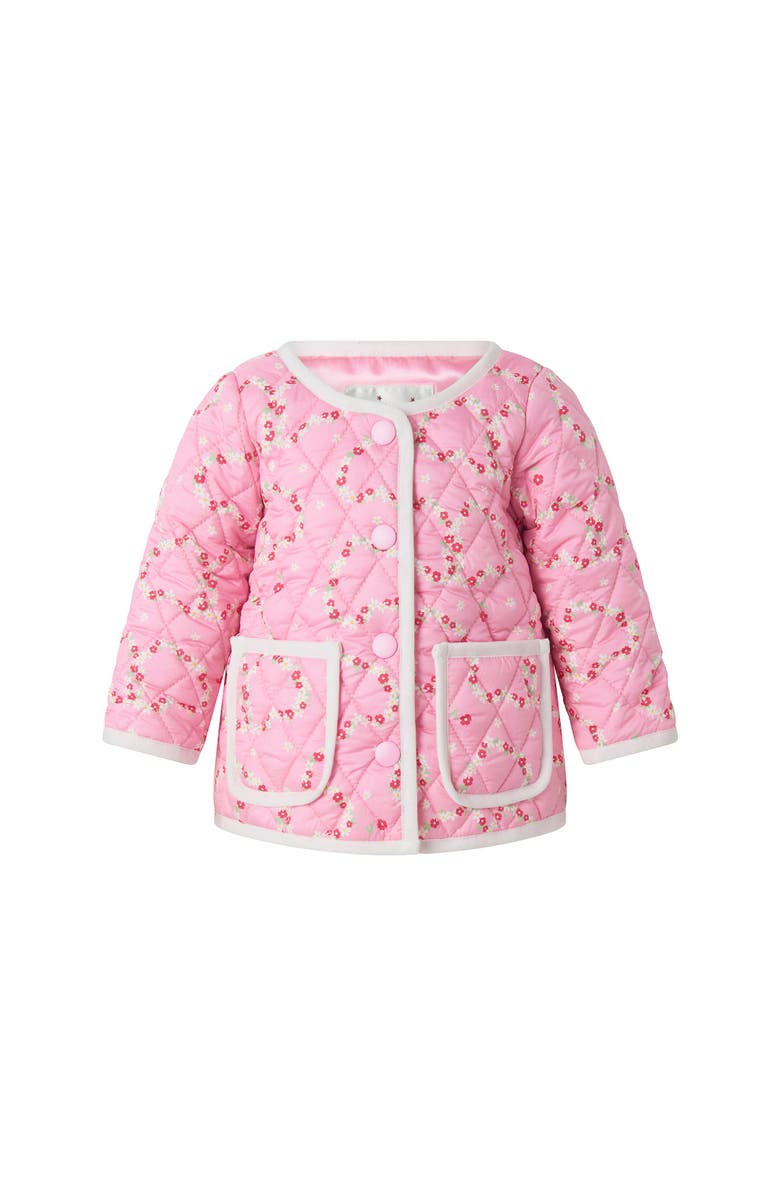 Rachel Riley Mini Daisy Bias Trim Jacket, Main, color, 