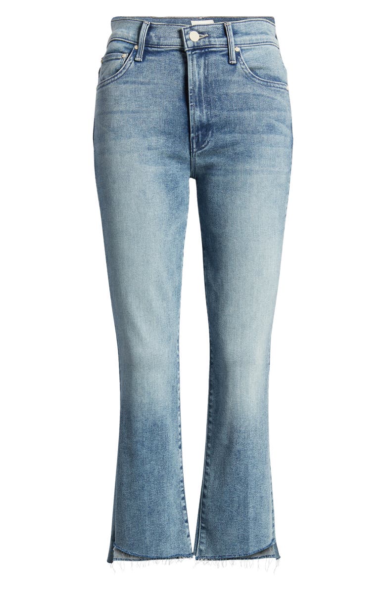 MOTHER The Insider High Waist Crop Step Fray Jeans, Alternate, color,