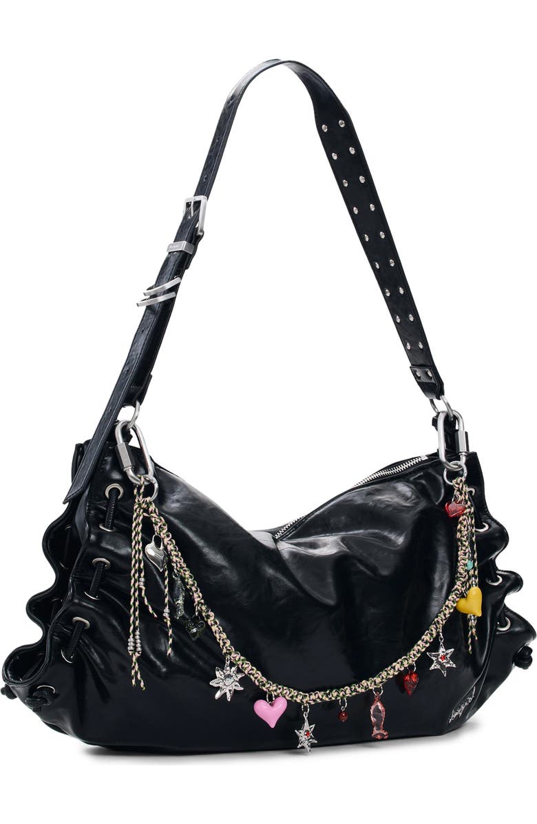 Desigual Charm Strap Faux Leather Shoulder Bag, Alternate, color,