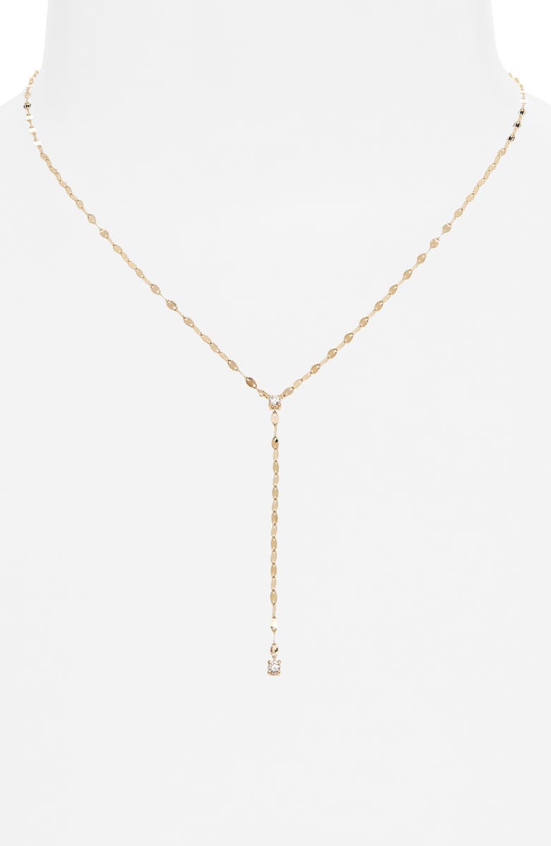 LANA 14K Gold Solo Double Strand Y-Necklace, Alternate, color, 14K Yellow Gold