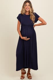 PinkBlush Ruffle Trim Maxi Dress