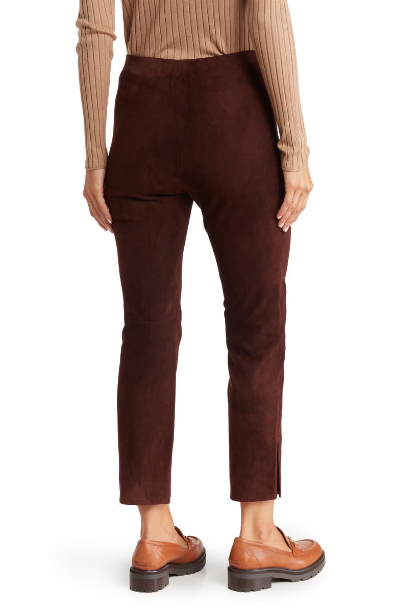Vince Stretch Suede Crop Pants, Alternate, color, 