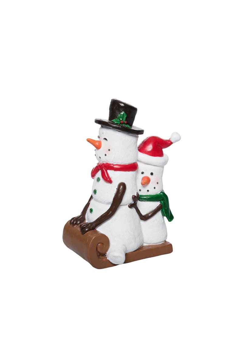 Sleigh Fun Marshmallow Man Figurine, Main, color, White