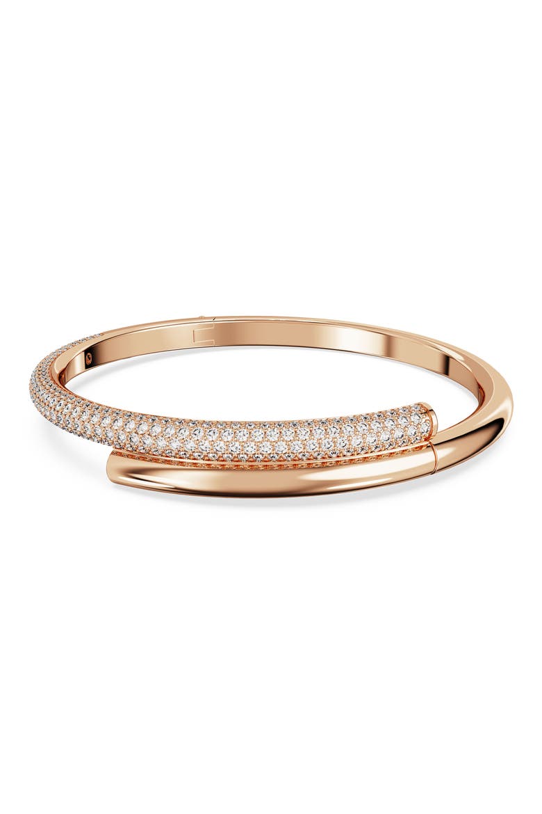 Dextera Crystal Bangle, Alternate, color, ROSE GOLD