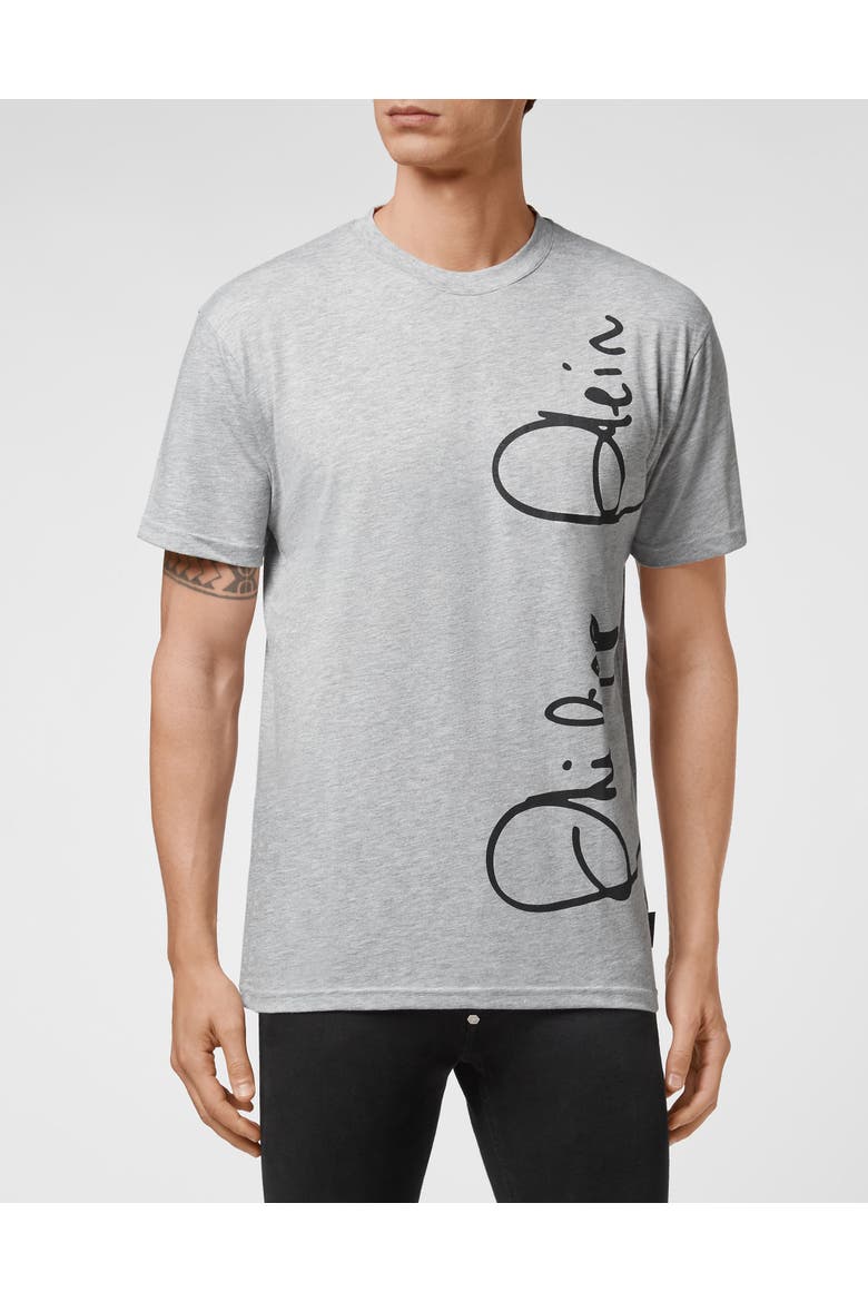 T-Shirt Round Neck Men, Main, color, grey