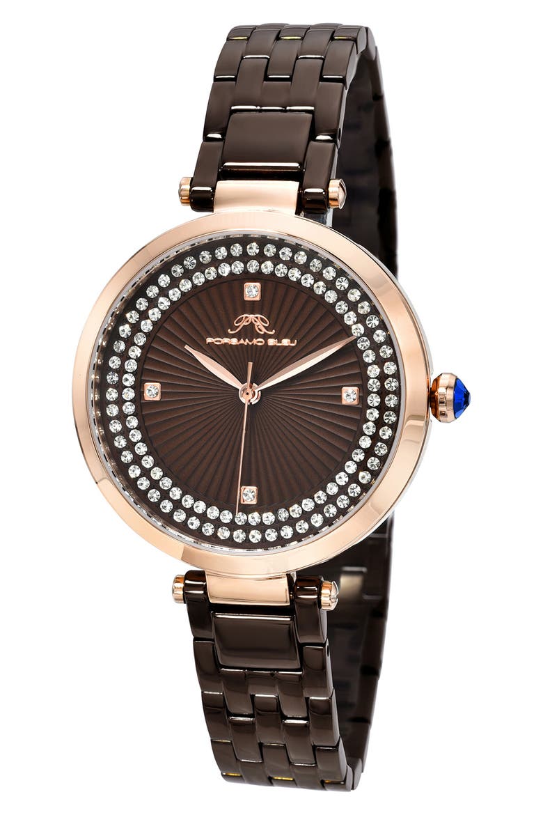 Natalie Bracelet Watch, 36mm, Main, color, BROWN