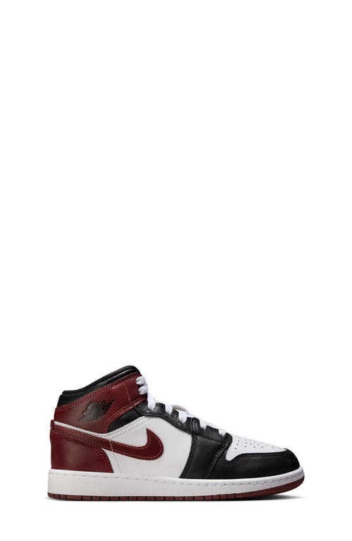 Jordan Air 1 Mid Se Basketball Sneaker In White/dark Pony/black