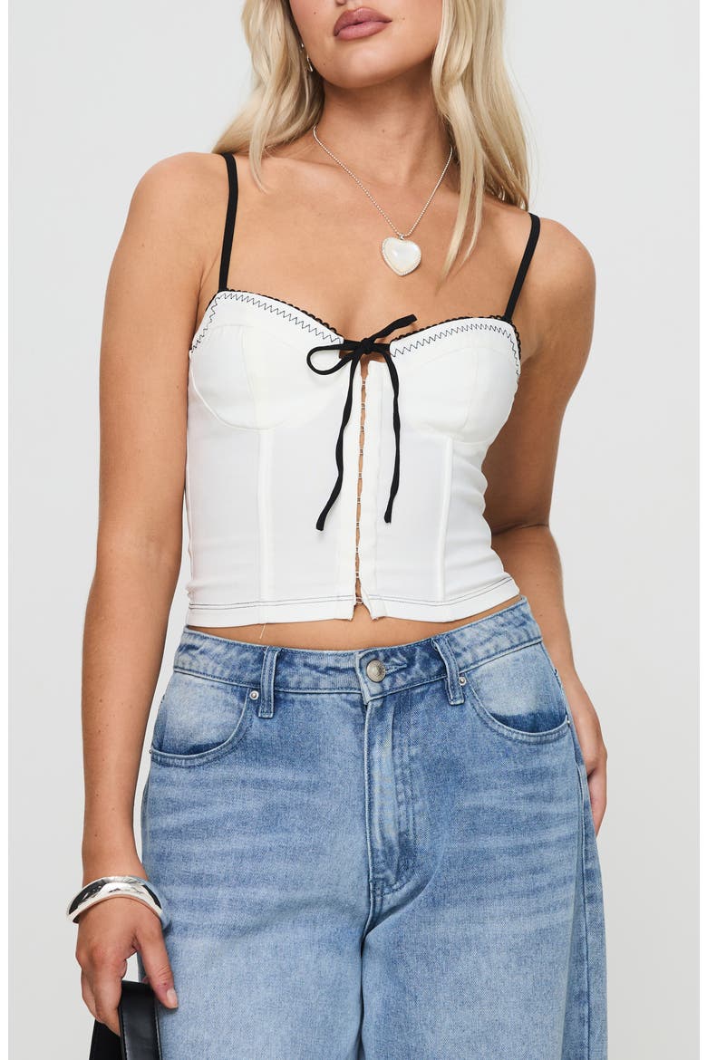 Severas Corset Camisole, Main, color, WHITE