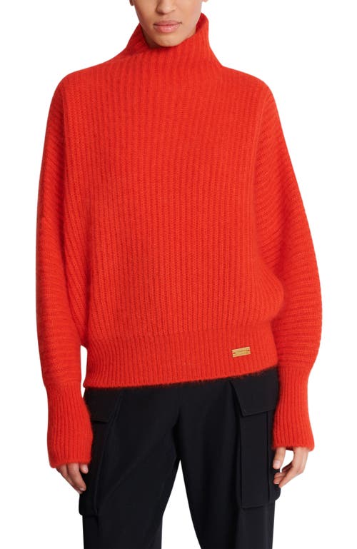 Balmain Mohair Knit Jumper With Collar Detail In Gold
