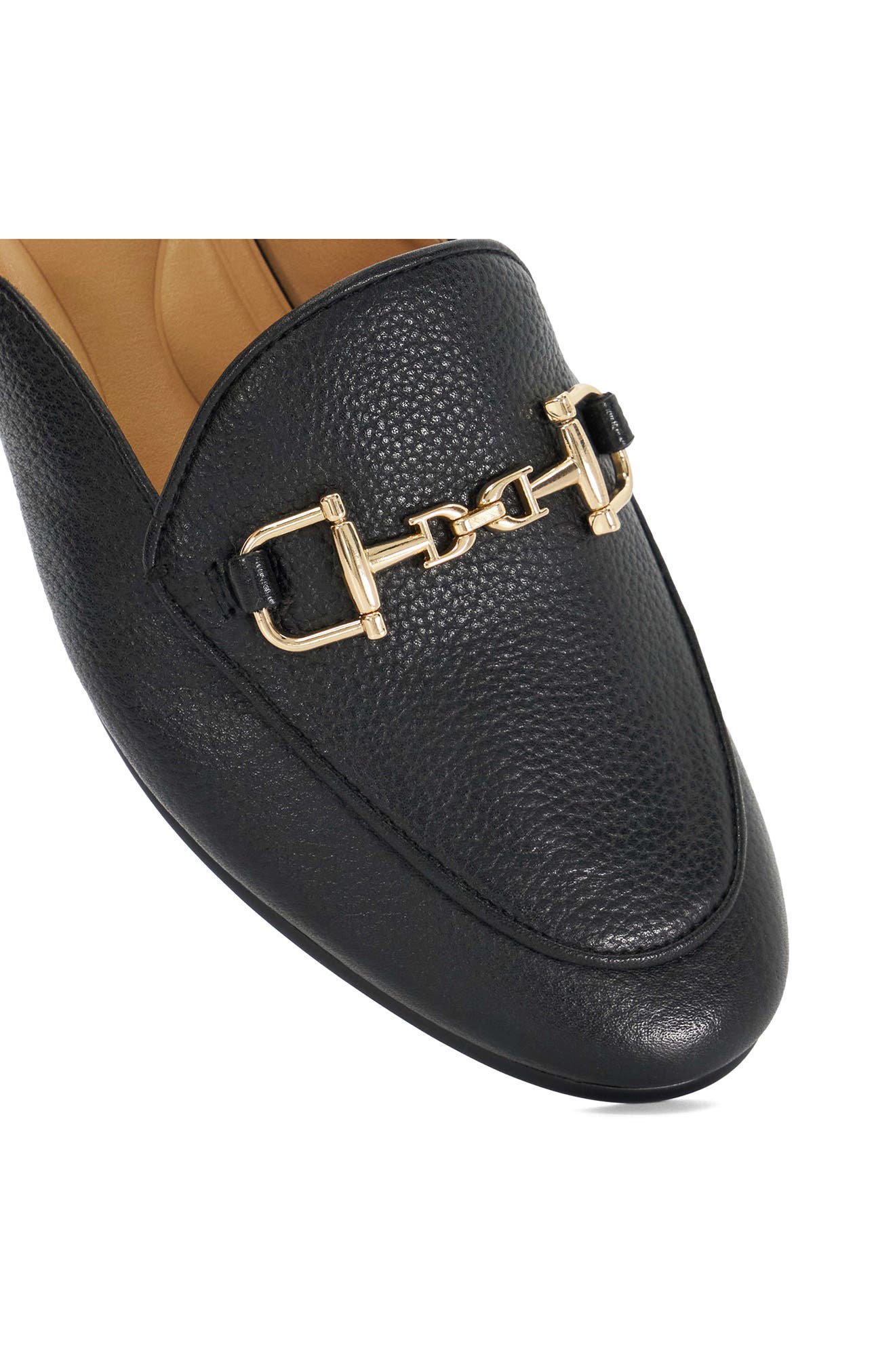 Dune London Glairing Bit Loafer Mule, Alternate, color, Black