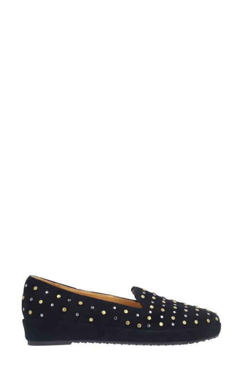 L'amour Des Pieds Cailene Studded Loafer In Black