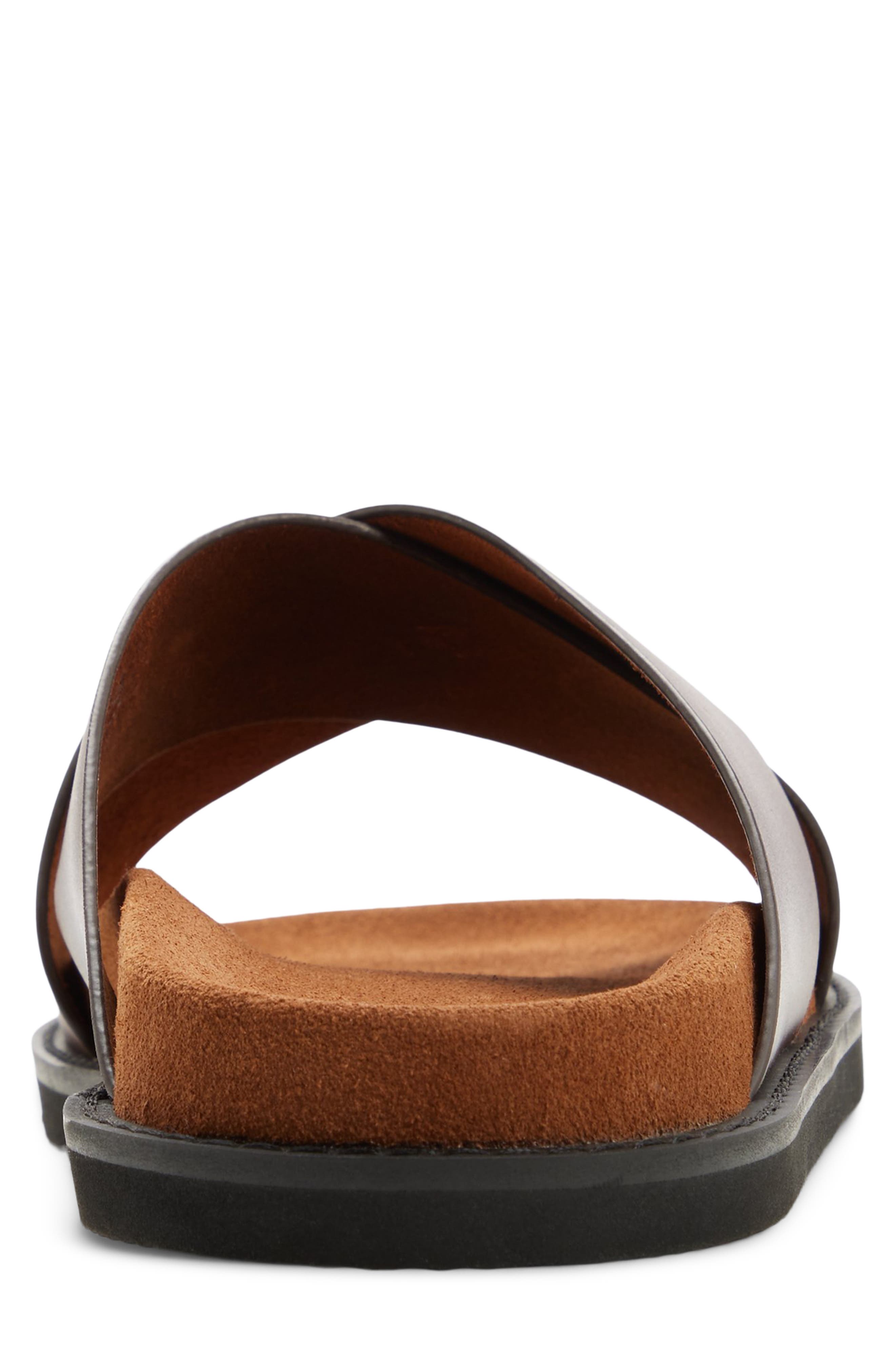 G.H.BASS Charleswood Cross Strap Sandal, Alternate, color, Dark Brown