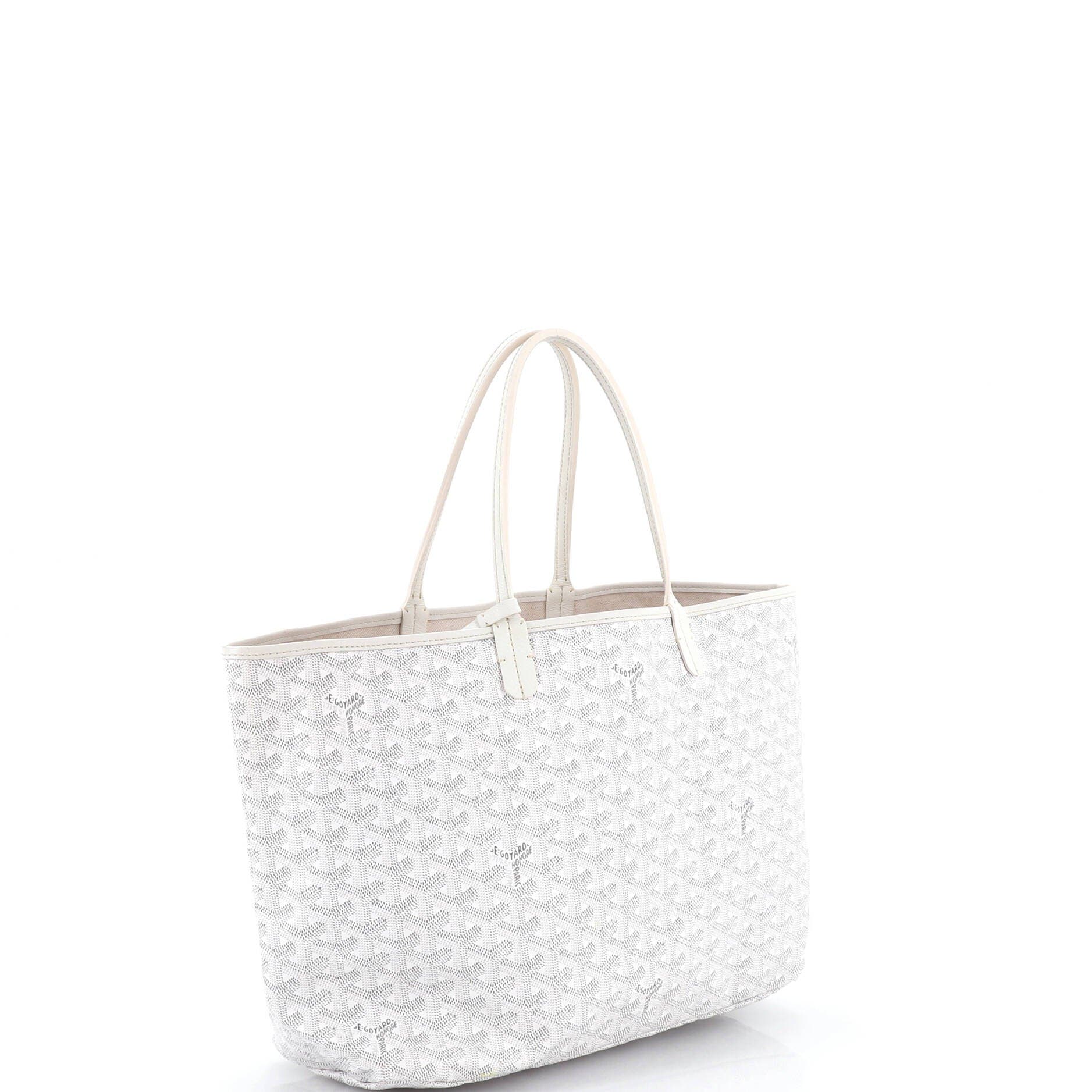 Pre-Owned Goyard Saint Louis Tote Coated Canvas PM, Alternate, color, White