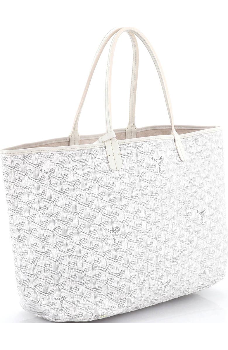 Pre-Owned Goyard Saint Louis Tote Coated Canvas PM, Alternate, color, White