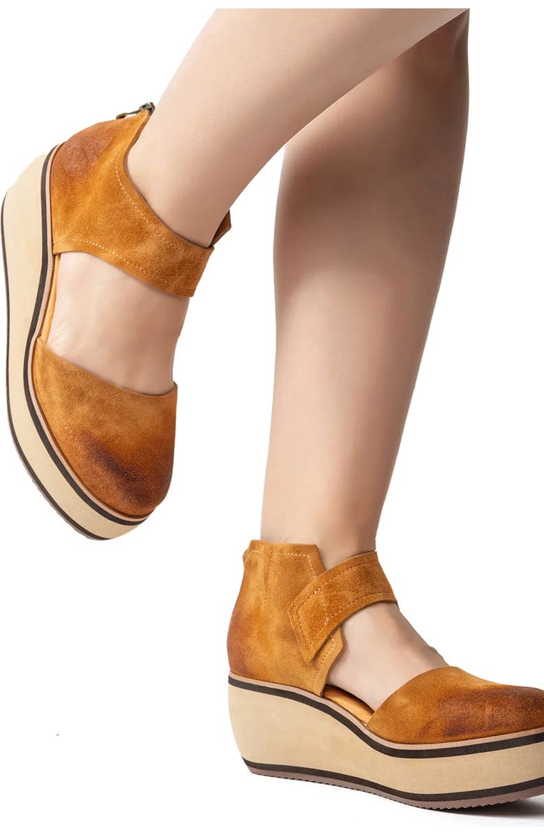 ANTELOPE Fawn Platform Wedge Pump, Alternate, color,