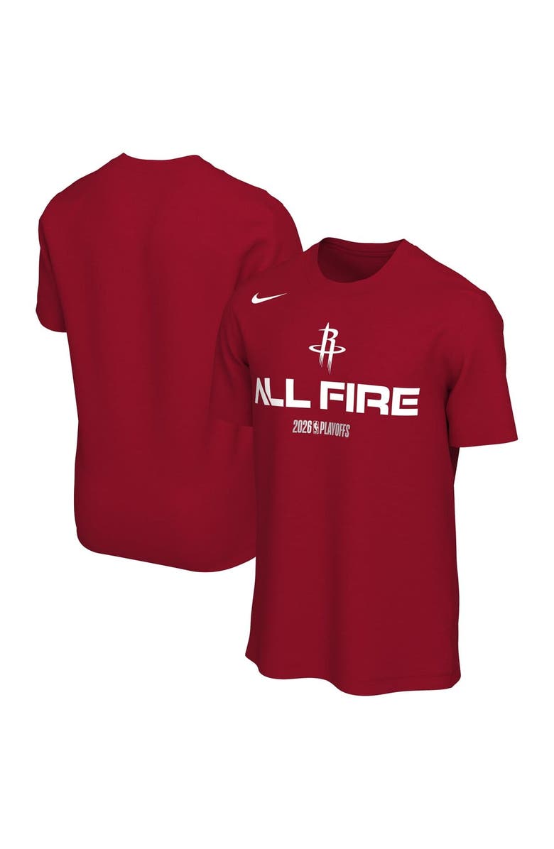 Nike Unisex Nike Red Houston Rockets 2026 NBA Playoffs Mantra T-Shirt, Main, color, Red