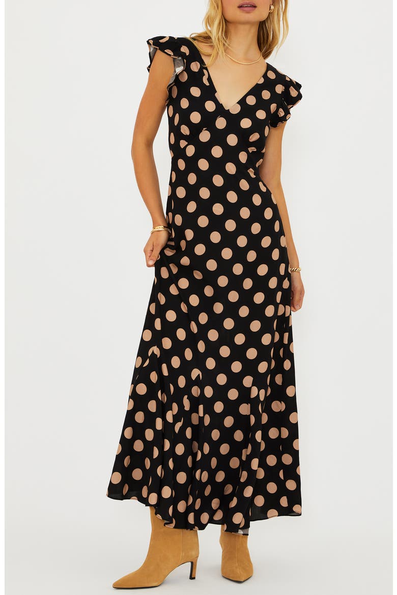 Elodie Cover-Up Dress, Main, color, MIDNIGHT POLKA DOT
