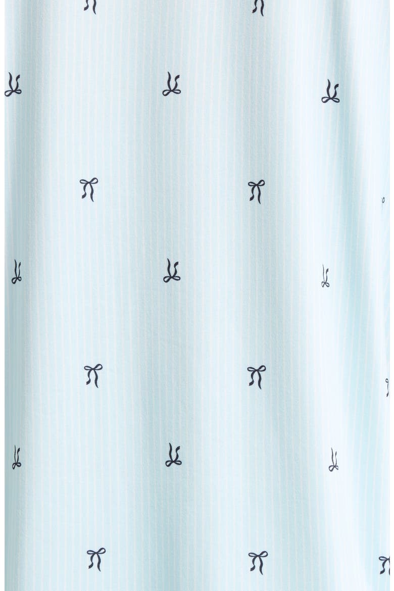Bow Detail Pajamas, Alternate, color, BLUE BOW