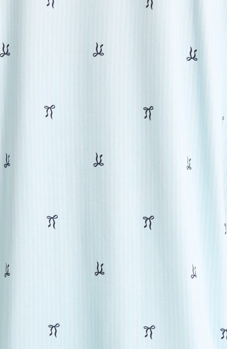 French Connection Bow Detail Pajamas, Alternate, color, Blue Bow