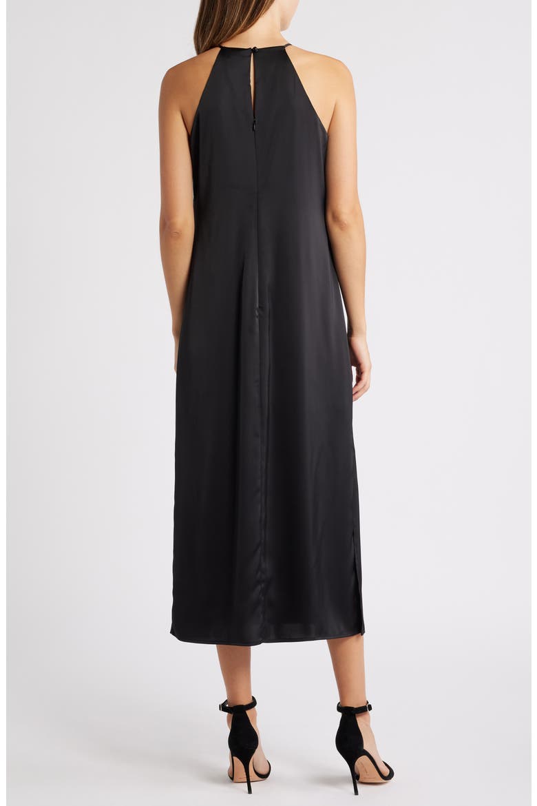 Satin Midi Slipdress, Alternate, color, ANNE BLACK