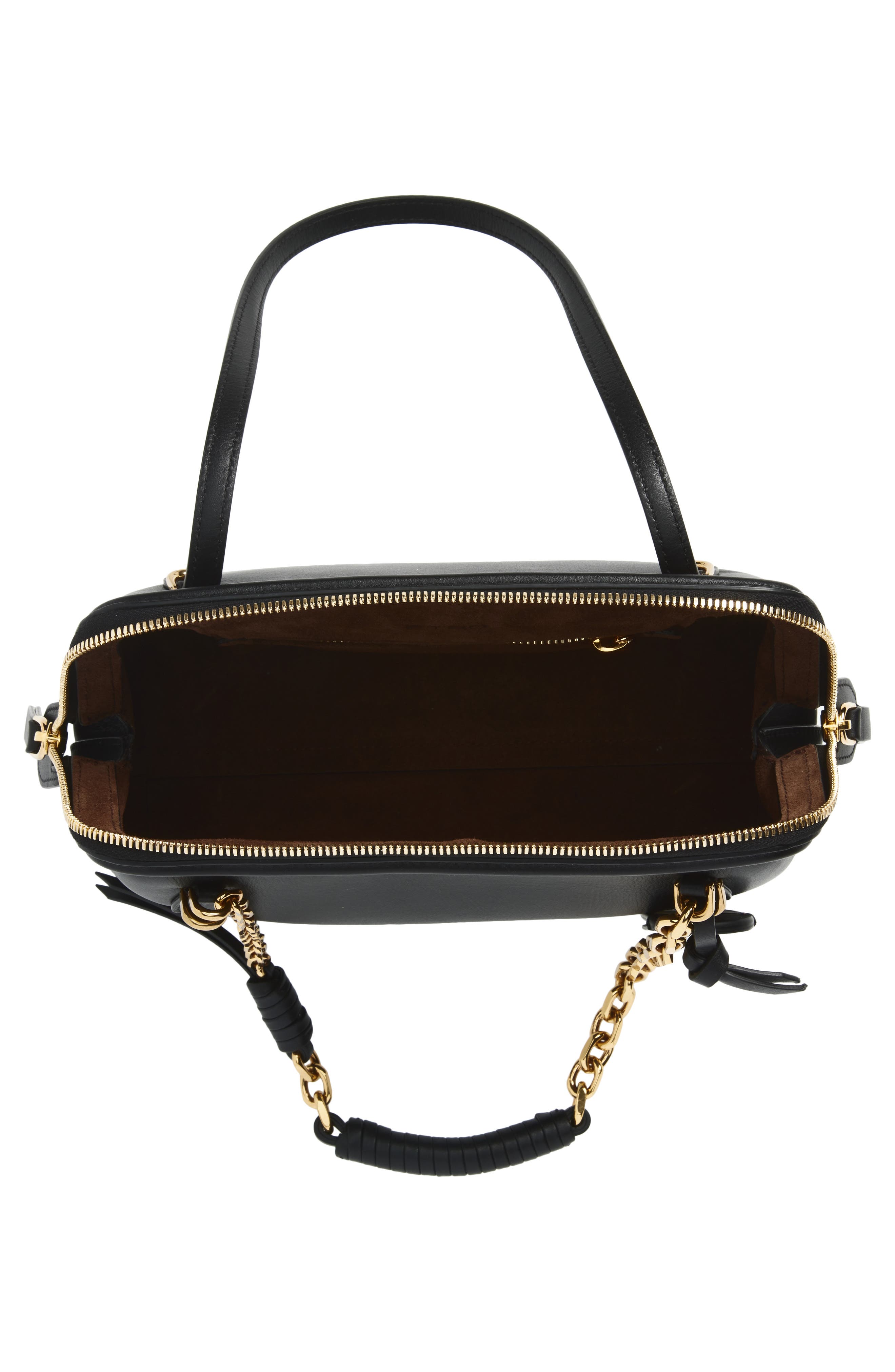 Etro Small Doctor Leather Shoulder Bag, Alternate, color, Black N0000