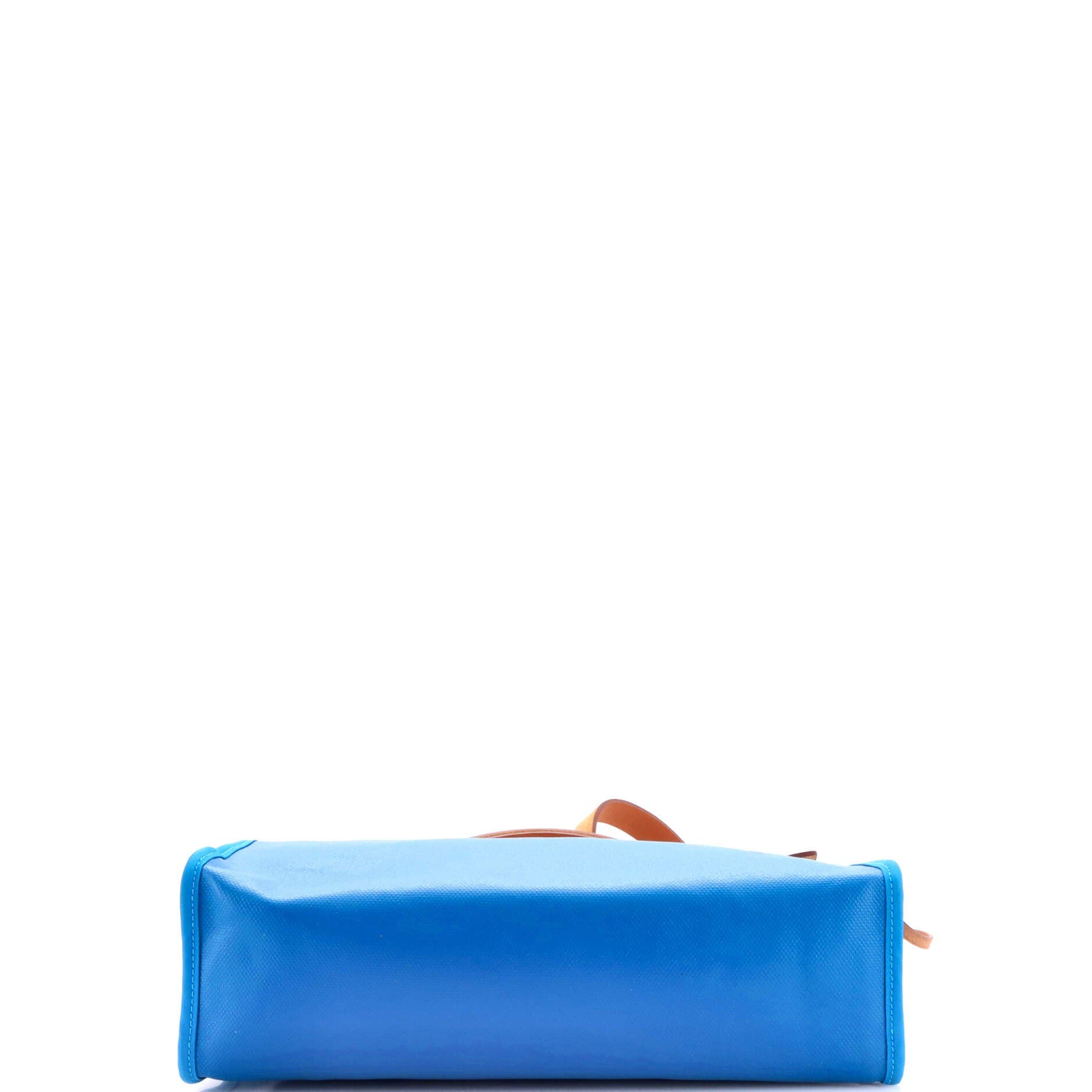 Herbag Zip Berline Vache Canvas and Leather 31, Alternate, color, Bleu Zanzibar