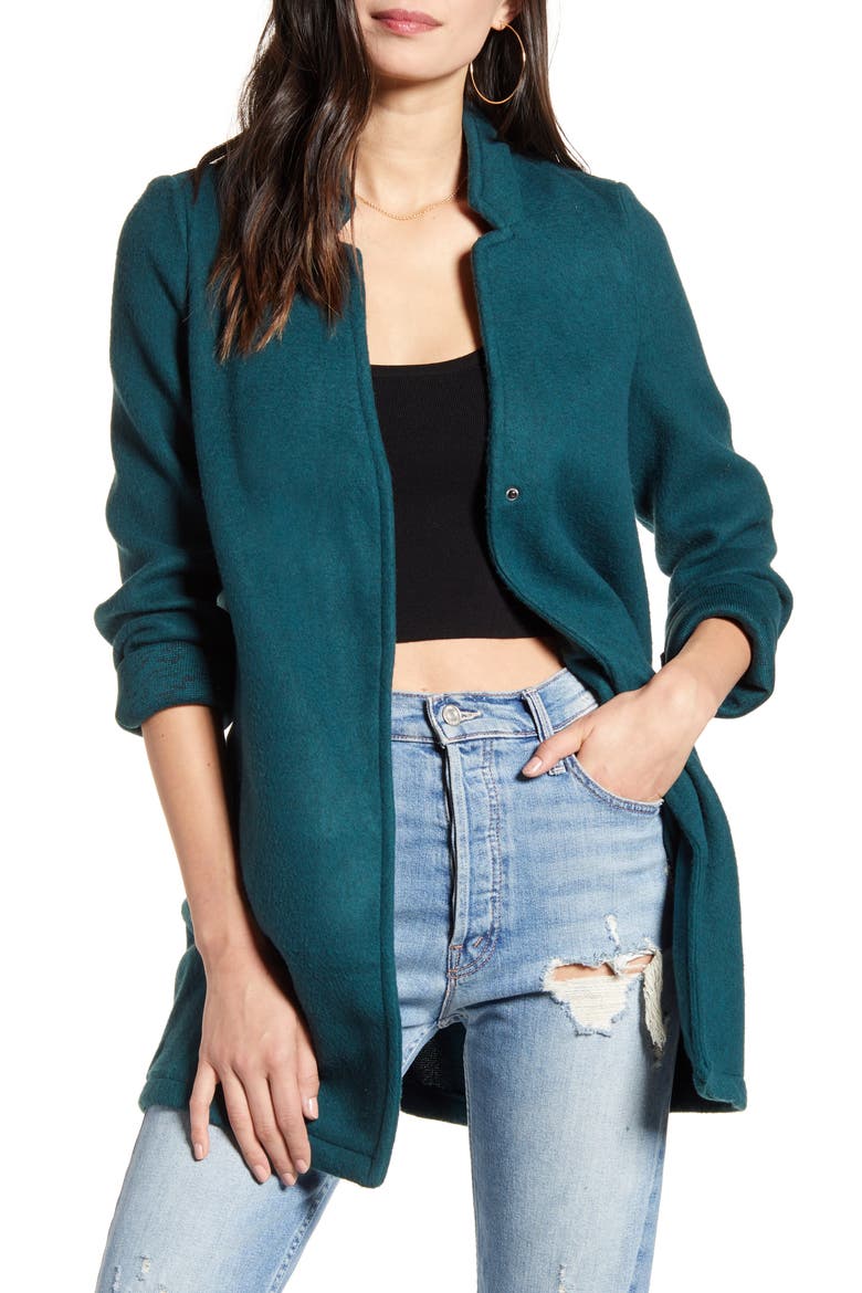 Katrine Brushed Fleece Jacket, Main, color, PONDEROSA PINE