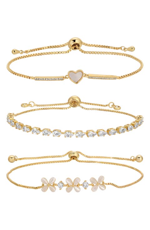 Avon CZ 3-Pack Assorted Slider Bracelets