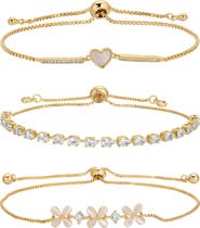 EYE CANDY LOS ANGELES Avon CZ 3-Pack Assorted Slider Bracelets
