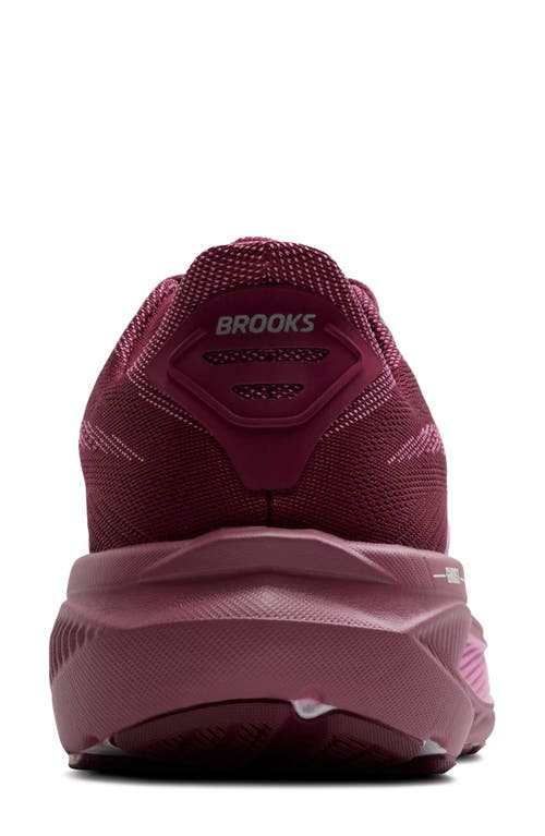 Brooks Ghost 17 Running Shoe In Burgundy