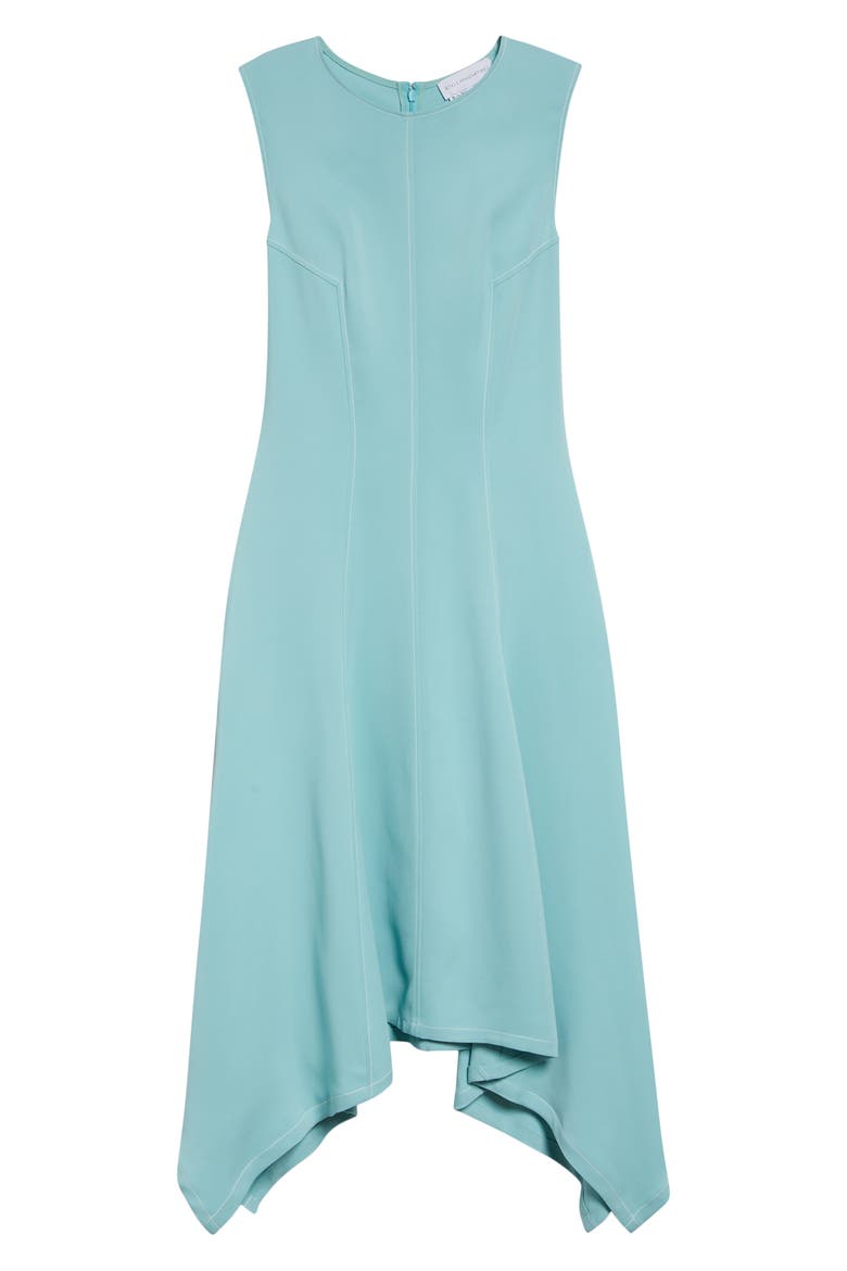 Sleeveless Handkerchief Hem Midi Dress, Alternate, color, AQUAMARINE