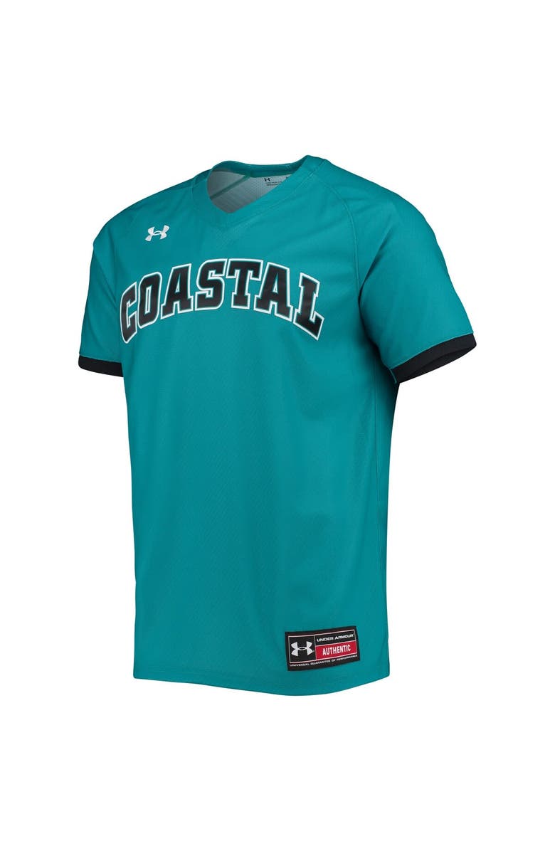 Under Armour Men's Under Armour Teal Coastal Carolina Chanticleers Replica Baseball Jersey, Alternate, color, Teal