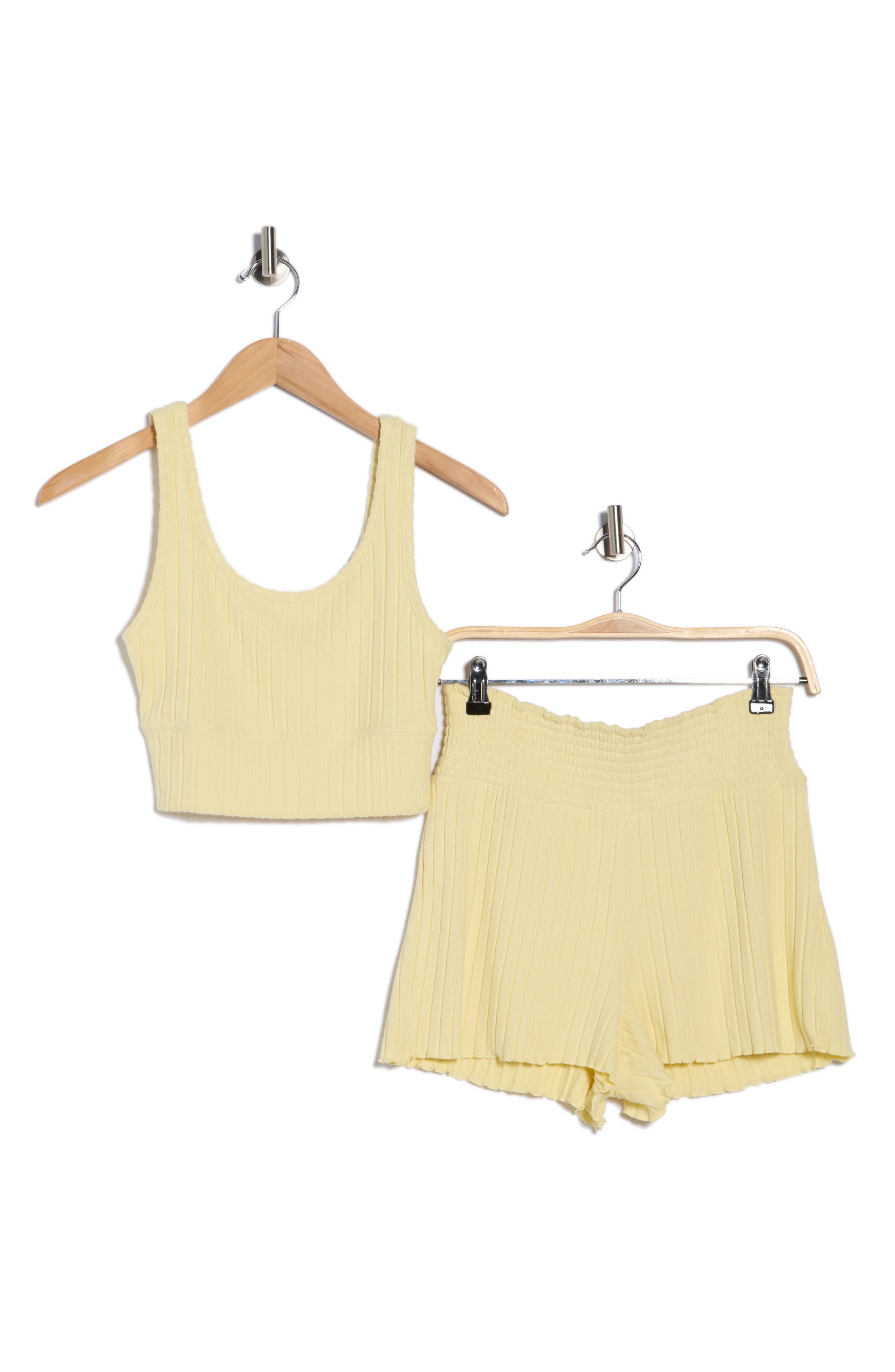 YOGALICIOUS Brushed Ribbed Short Pajamas