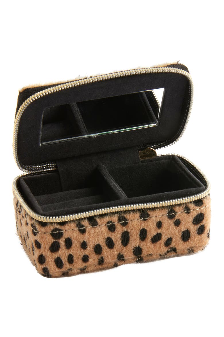 Cheetah Print Tiny Jewelry Box, Alternate, color, CHEETAH