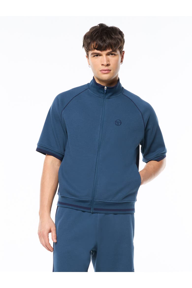 Pannello Short Sleeve Track Jacket, Main, color, KEY LARGO