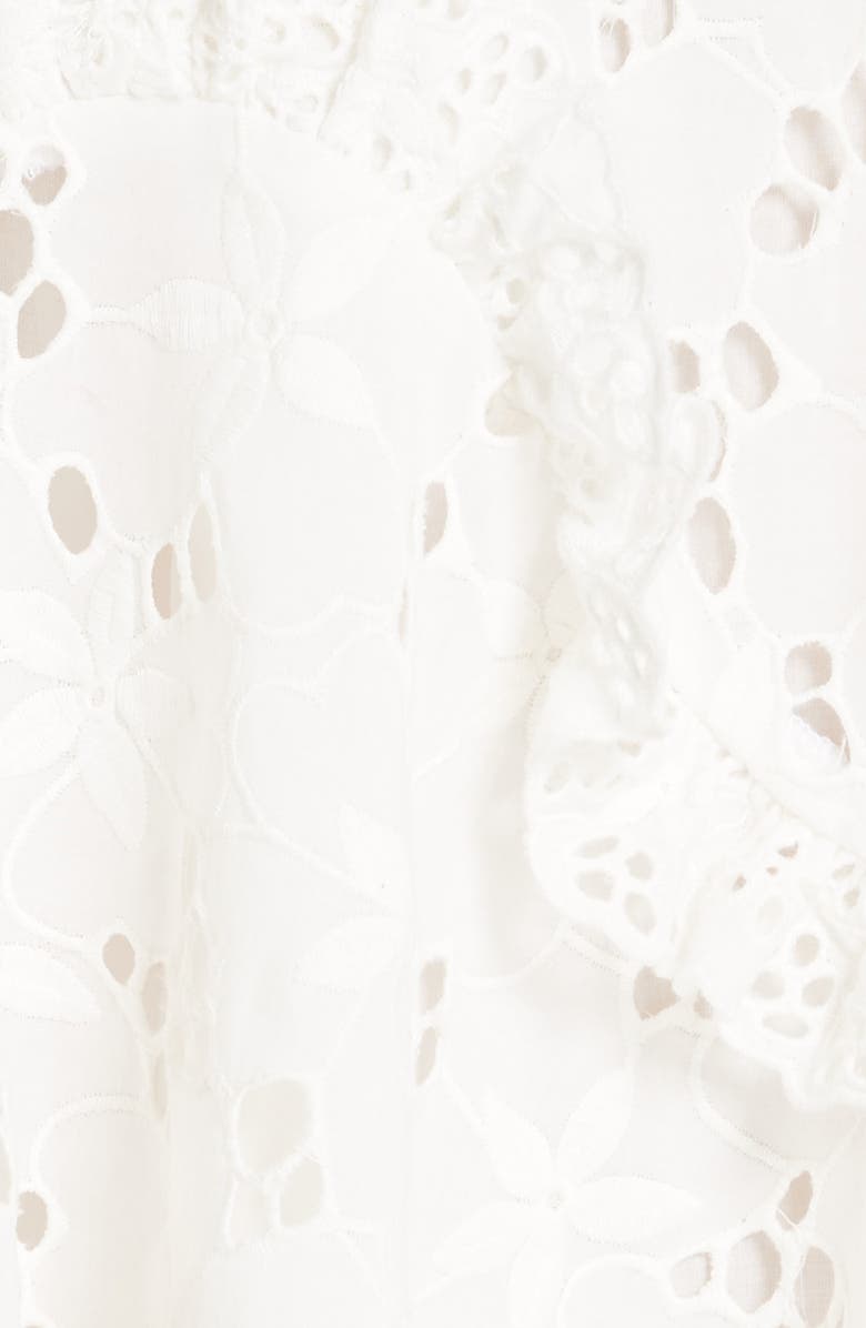 Rebecca Taylor Adriana Eyelet Midi Dress, Alternate, color, 