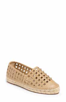 Cinq à Sept Rochel Cage Studded Espadrille Cap Toe Flat