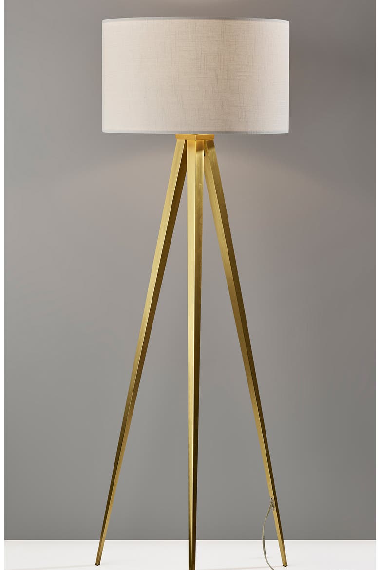 Director Floor Lamp, Alternate, color, ANTIQUE BRASS
