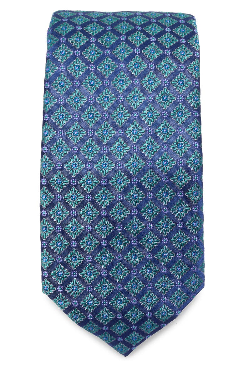 West Grove Silk Blend Tie & Pocket Square Set, Alternate, color, AQUA