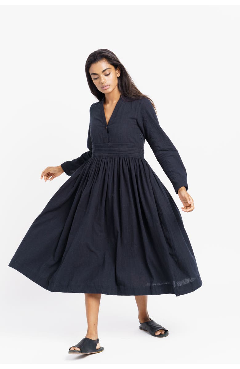 World of Crow Fit and flare midi dress, Main, color, 
