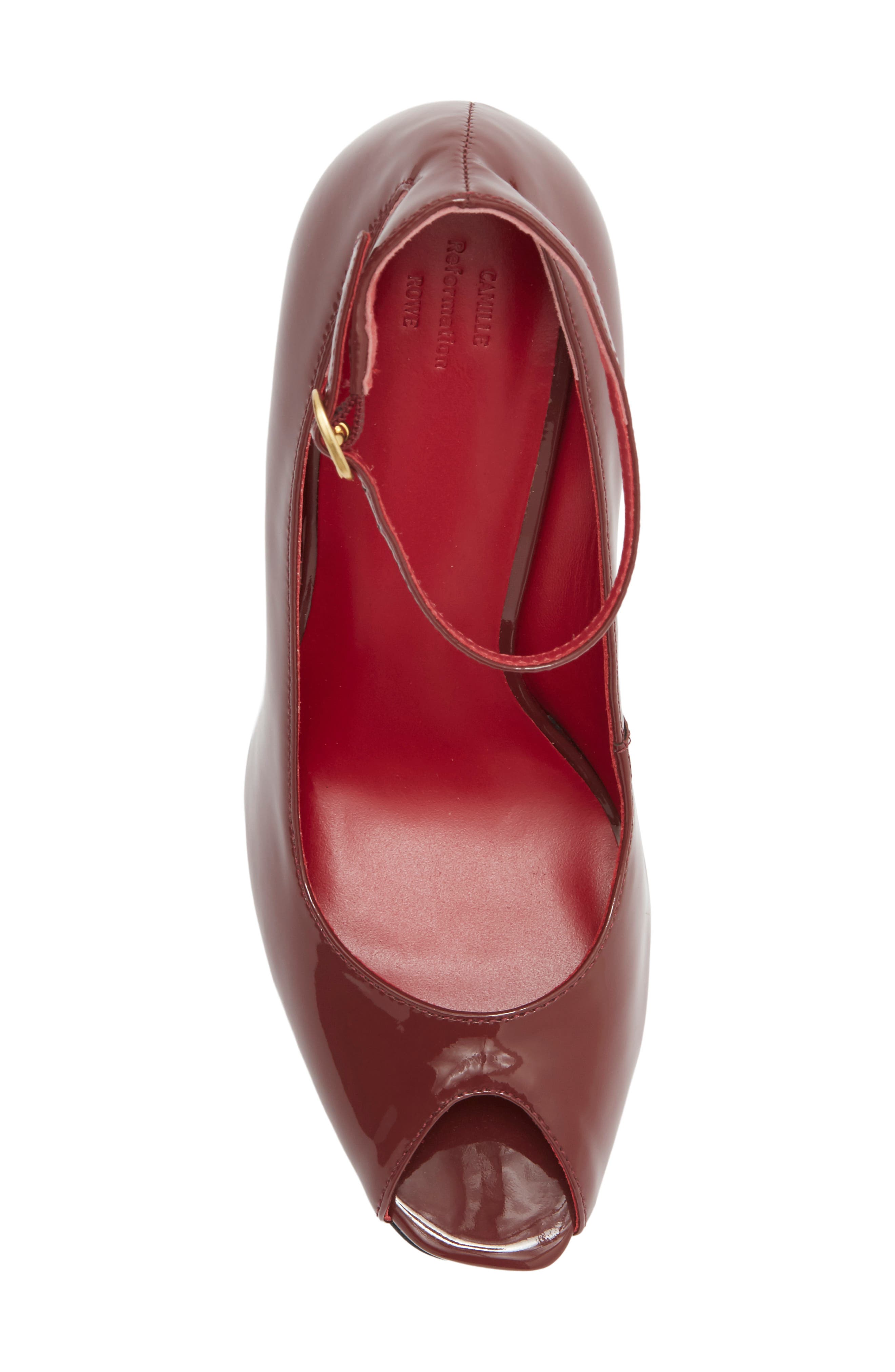 Cheri Patent Leather Wedge Pump, Alternate, color, BERRY JAM PATENT