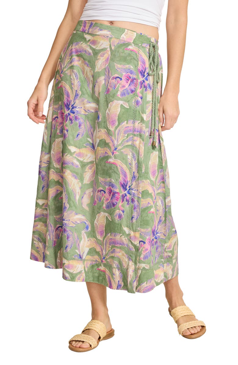 Tommy Bahama Norte Bloom Maxi Wrap Skirt, Main, color, 