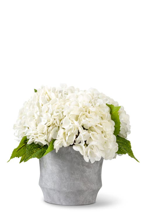Cocobella Ryann Realtouch Hydrangea Arrangement In Snow