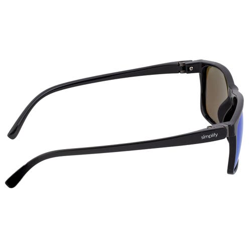 Simplify Ellis Polarized Sunglasses In Black/blue