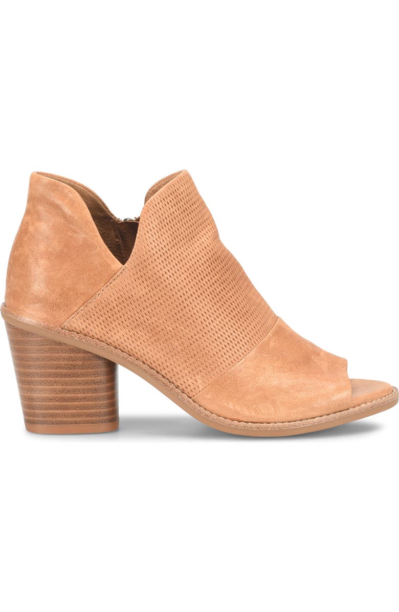 Söfft Molly Open Toe Bootie, Alternate, color, Luggage