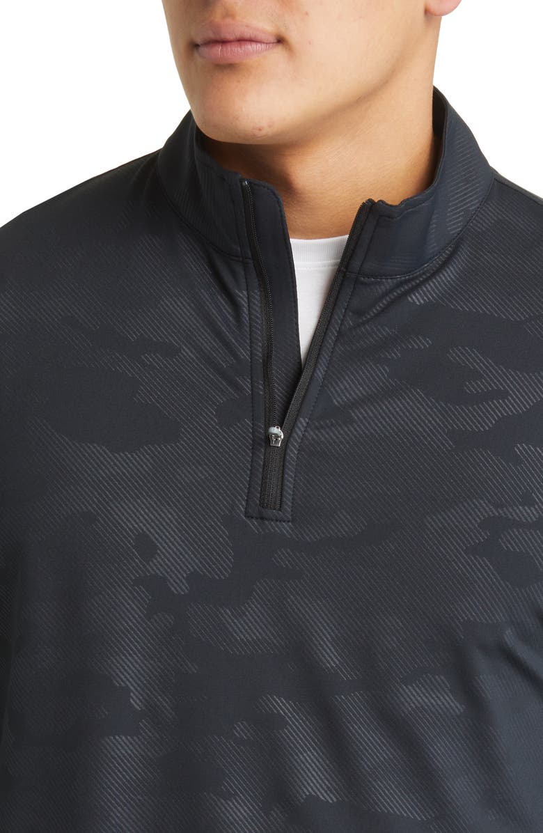 Peter Millar Perth Camo Quarter Zip Performance Pullover, Alternate, color,